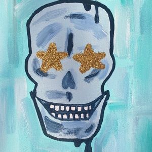 preppy skeleton canvas!!